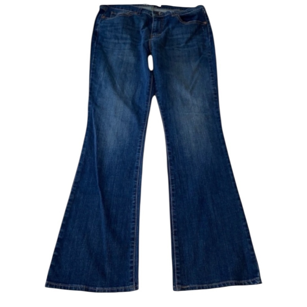 Levis 515 Bootcut Jeans Womens 12 Long Stretch Mid Rise Dark Wash Denim
